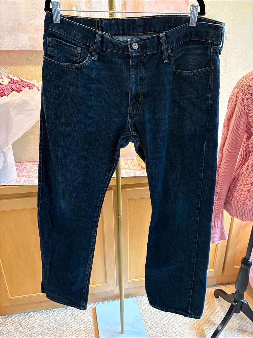 Levi's Men's Dark Indigo Straight Jeans
